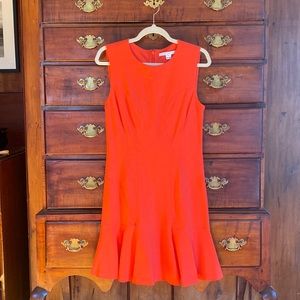Diane von Furstenberg sheath dress - size 10 - orange